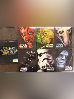 Star Wars Steelbook Collection Episodes I–VI +Episode VII Blu-ray- Bundle (Rare)